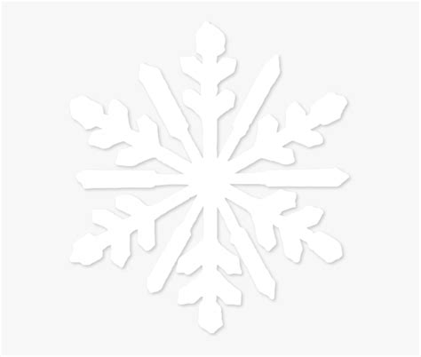 White Snowflake Png Transparent Png Download Kindpng