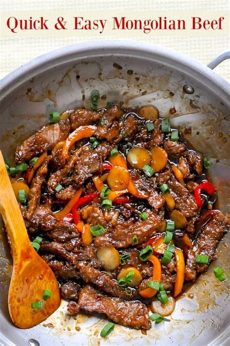 Use the pan size specified in the recipe. Mongolian Beef - a quick and easy | Recipe | Easy meals ...