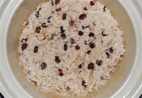Crock Pot Old Fashioned Rice Pudding With Raisins Cooking Mamas