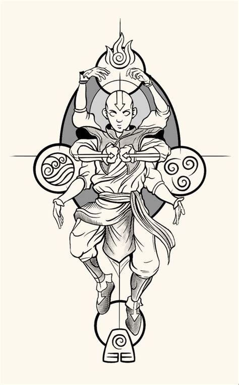 Avatar Aang Avatar The Last Airbender Art Tattoo Design Drawings Tattoo Sketches Drawing