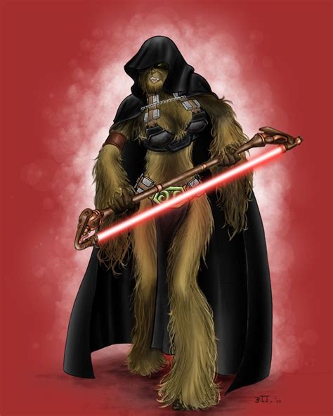 Jedi Wookiee By T Turner On Deviantart Star Wars Characters Poster