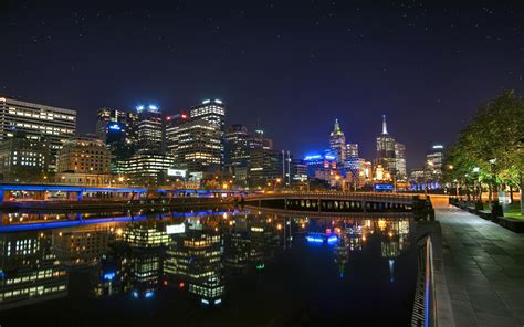 Melbourne Australia World Cities Skyline Cityscape Hdr Rivers