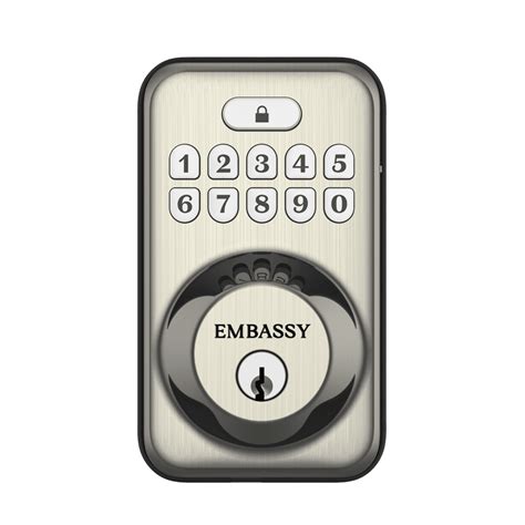 Keyless Entry Electronic Door With Security Deadbolt Lock