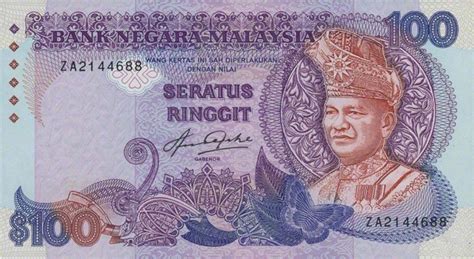 The exchange rate had fallen to its lowest value. 100 Malaysian Ringgit (2nd series 1982) - Exchange yours ...