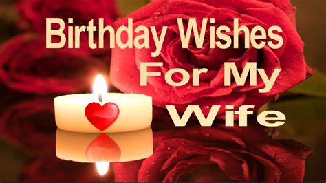 Happy birthday to my beautiful, loving wife. Birthday Wishes For My Wife - YouTube