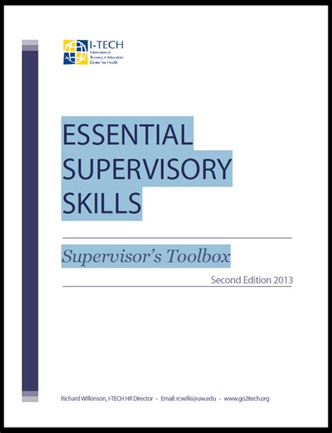 I Tech Releases Updated Manual On Essential Supervisory Skills I Tech