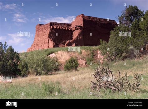 Church Ruins Pecos National Historical Park New Mexico Stock Photo