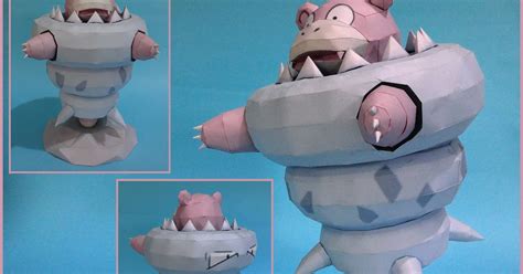 Ninjatoes Papercraft Weblog Papercraft Pokémon Mega Slowbro