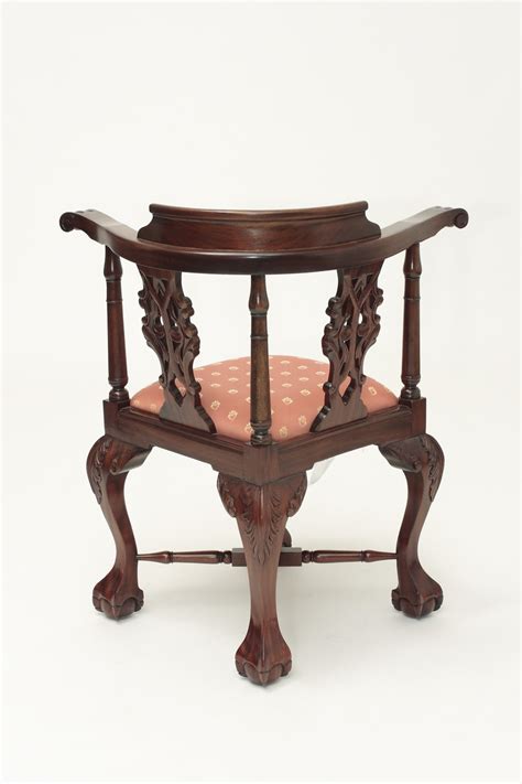 Antique Chippendale Corner Chair Laurel Crown Furniture