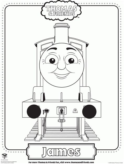 Thomas The Tank Engine Coloring Pages Printable - Coloring Page