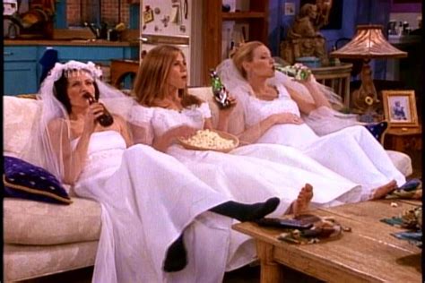 Monica Rachel Phoebe Wedding Dresses I Love My Friends Friends Tv