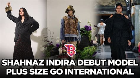 Aksi Shahnaz Indira Debut Model Plus Size Di London Fashion Week