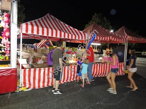 Three Pieces Carnival Booths Concession Stands Pop