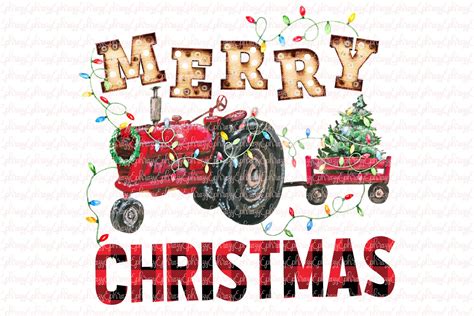 Christmas Tractorfarm Custom Designed Illustrations ~ Creative Market