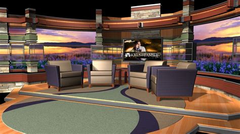 Tv Studio Set Tv Set Design Stage Design Living Room Tv Modern