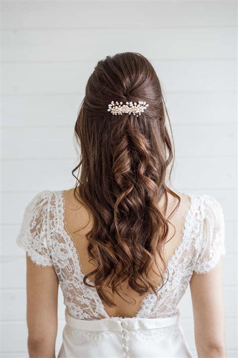 Alyssum Pearl Wedding Hair Comb Victoria Millesime