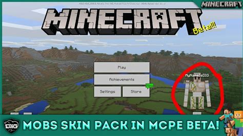 Mob Skin Pack In Mcpe 12512 Become Any Mob You Want Youtube