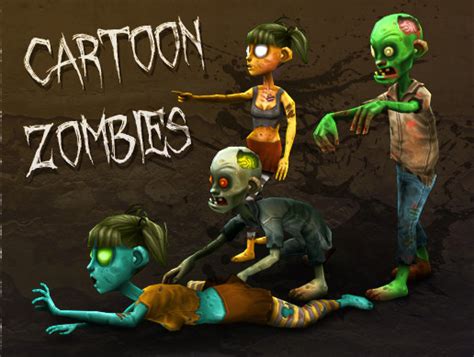 Cartoon Zombies Free Download Unity Asset Collection