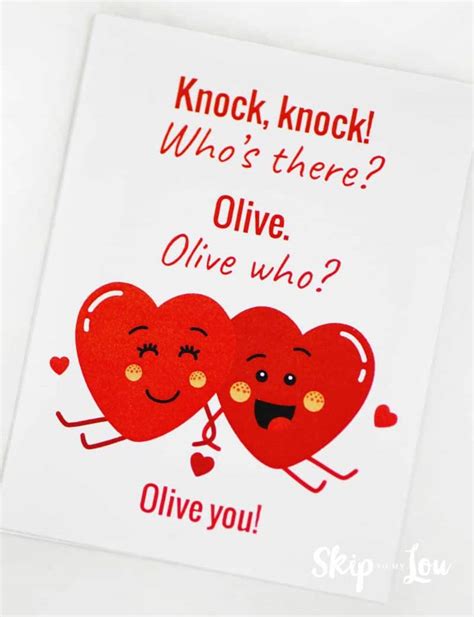 You'll also want to print these funny lunchbox joke cards. Valentine Knock Knock Jokes | Skip To My Lou