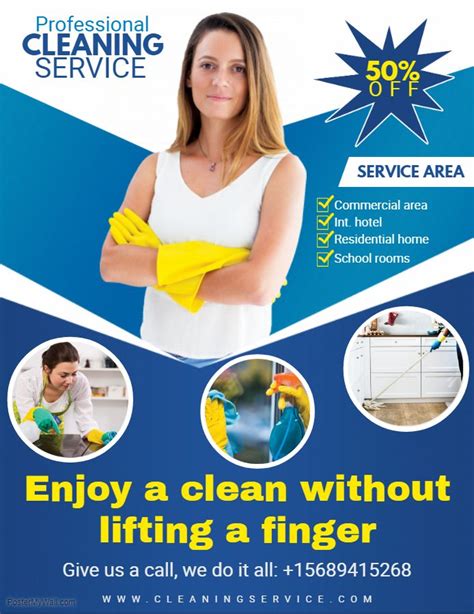 Professional Cleaner Service Flyer Cleaning Service Flyer