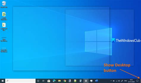 Show Desktop Not Working Or Missing In Windows 10 Taskbar