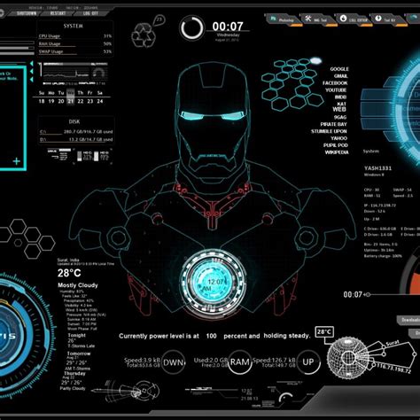 10 Best Iron Man Jarvis Wallpaper Hd Full Hd 1920×1080 For