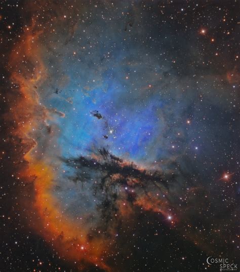 The Pacman Nebula In Narrowband With A 145 Telescope Astronomy
