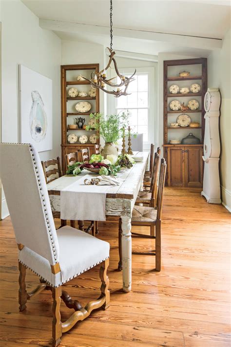 It may not look like it, but this room had some incredible design challenges, including a cramped dining area. Stylish Dining Room Decorating Ideas - Southern Living