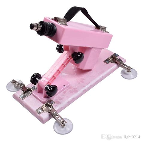 pink sex machine gun con dildos anales de silicona negro empuje masajeador gun love machines