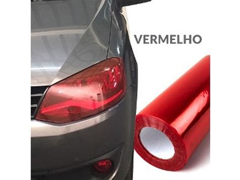 Pelicula Adesivo Farol Lanterna De Carro Vermelho 100x100m R 2400