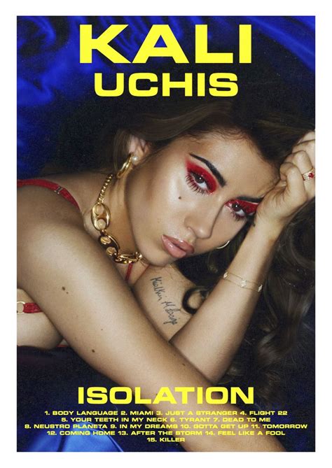 Isolation Kali Uchis Album Cover Kali Uchis Movie Poster Wall Gig Posters