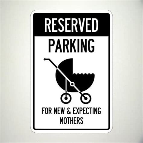 New And Expecting Mom Parking Sign Handmade