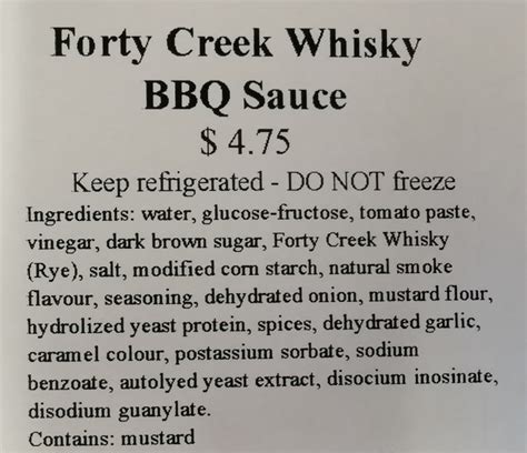 Forty Creek Whiskey BBQ Sauce | Smokehaus Meats & Deli