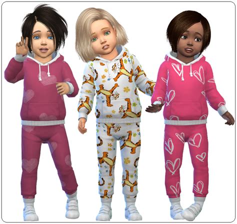 Sims 4 Ccs The Best Toddlers Jogger Colorful By Annett85