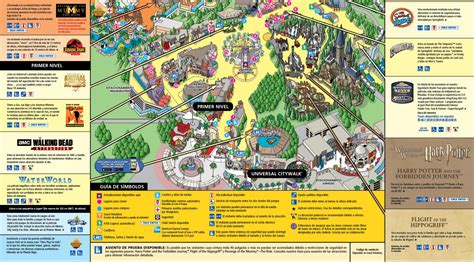 Mapa Del Parque De Universal Studios