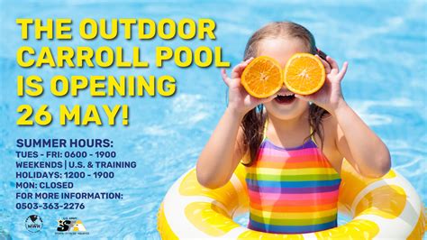 View Event The Outdoor Carroll Pool Is Opening Daegu Us Army Mwr