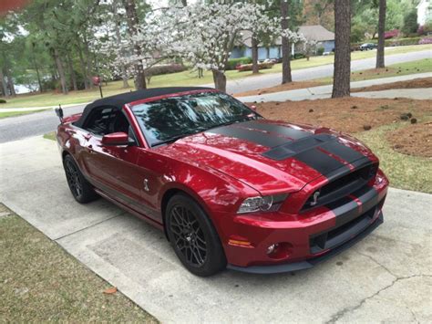 Purchase Used 2014 Ford Mustang Shelby Gt 500 Convertible In Mayesville