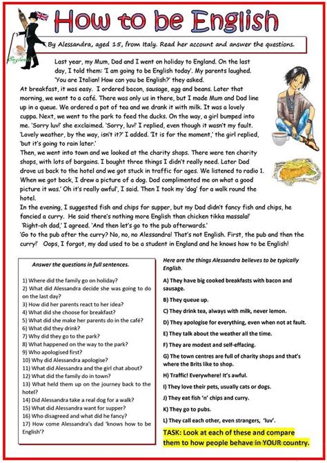 How To Be English Worksheet Free Esl Printable Worksheets Made By
