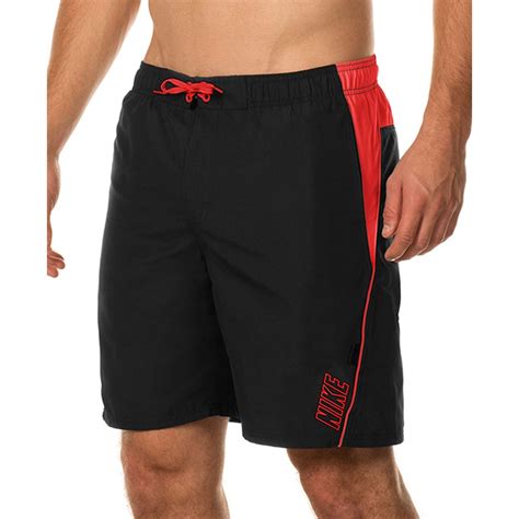 Nike Big And Tall Core Contend Volley Swim Trunks In Black For Men Lyst