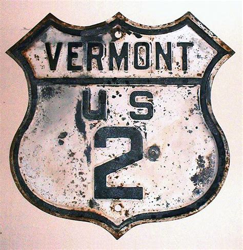 Vermont U S Highway 2 Aaroads Shield Gallery