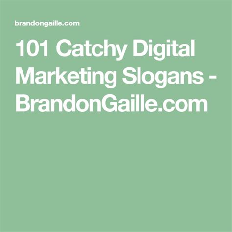 101 Catchy Digital Marketing Slogans In 2022 Marketing Slogans