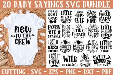 Baby Sayings Svg Bundle Graphic By Graphics Plus Creative Fabrica