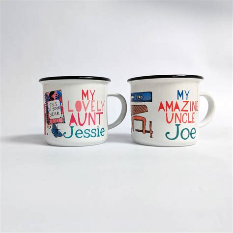 Promoted from cat aunt to human auntie mug new aunt gift baby announcement new. Personalised Best Auntie And Uncle Mugs By Alice Palace ...