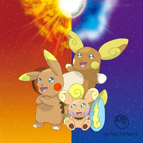 Pikachu Line Alola By Noirsov On Deviantart