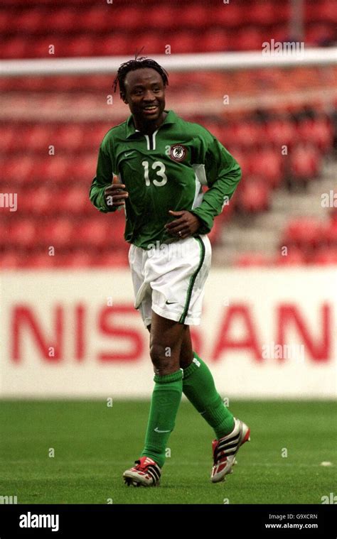 Soccer Friendly Japan V Nigeria Tijani Babangida Nigeria Stock