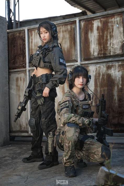 Women In Combat Army Women Asian Woman Asian Girl Military Action