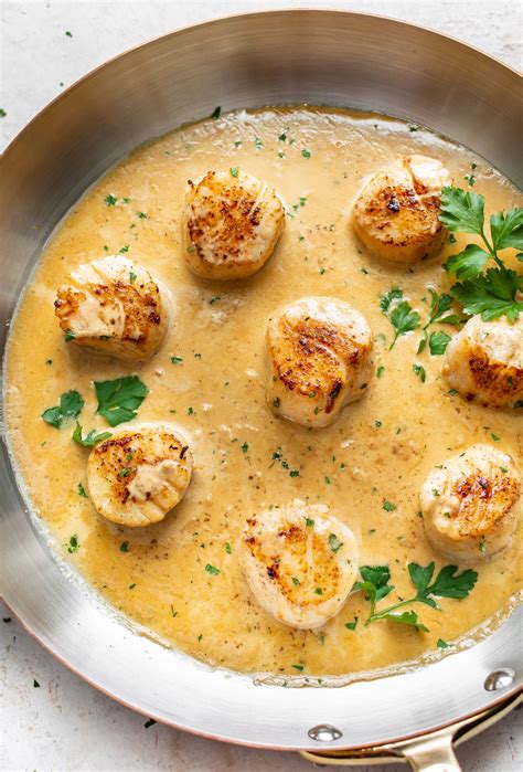 Seared Scallops With Sauce