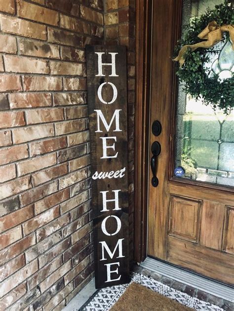 Home Sweet Home Sign Reversible Welcome Sign For Front Etsy Home