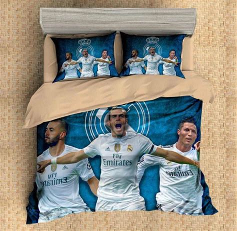 3d real madrid c.f.duvet cover queen football club comforter cover pillowcase. 3D Customize Real Madrid C.F. Bedding Set Duvet Cover Set ...