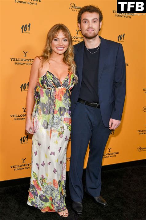 Natalie Alyn Lind Shows Off Her Sexy Tits At The Paramounts Yellowstone Season 5 Ny Premiere
